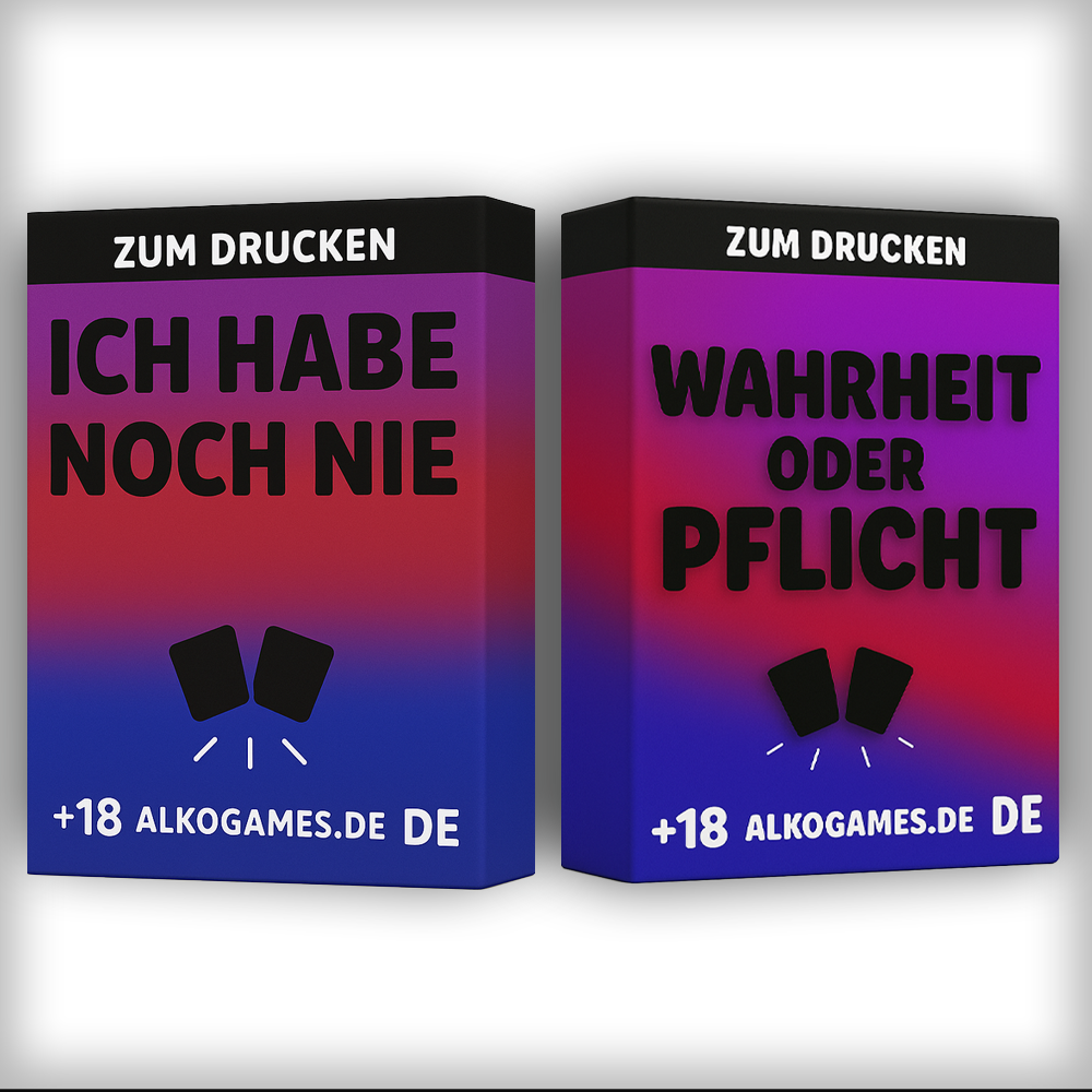 Set „Wahrheit Oder Pflicht“ + „Ich Habe Noch Nie“ (Zum Drucken)